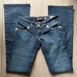Vintage Low Rise Flared Jeans